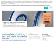 Tablet Screenshot of dymax.com